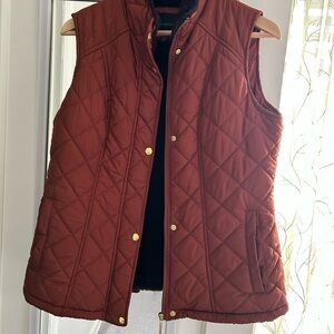 Weatherproof Women's Quilted Vest - Rich Brown